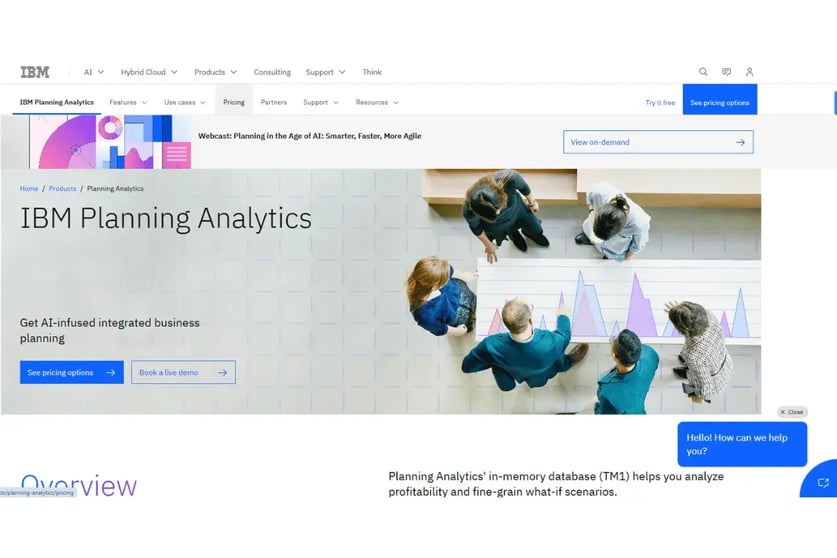 IBM Planning Analytics Homepage