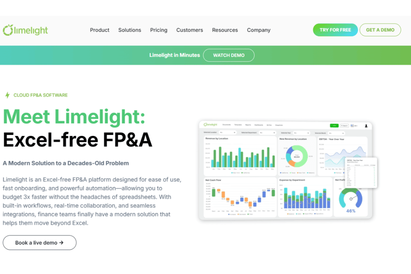 Limelight Homepage